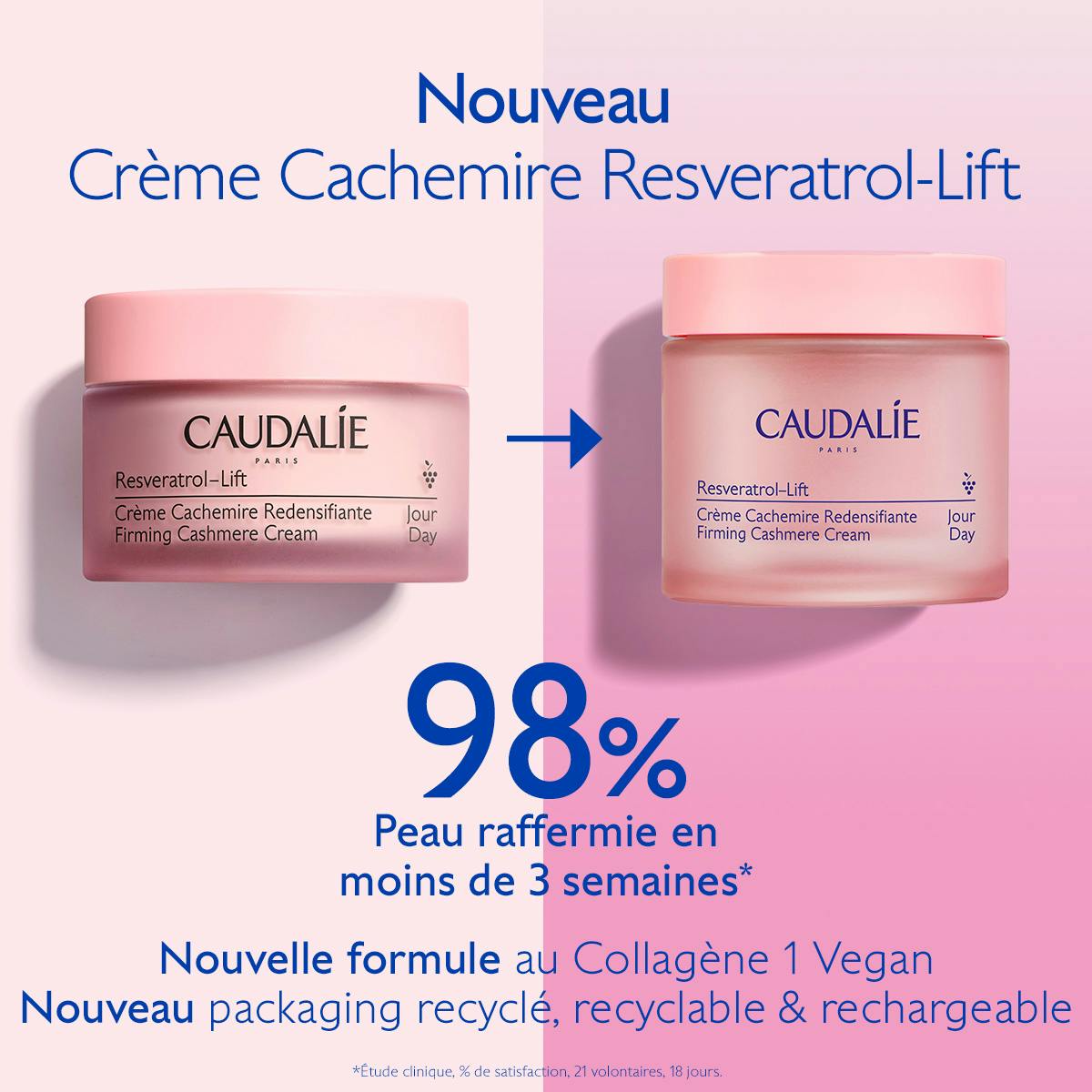 Crème Cachemire Redensifiante au Resvératrol, alternative au Rétinol - Recharge
