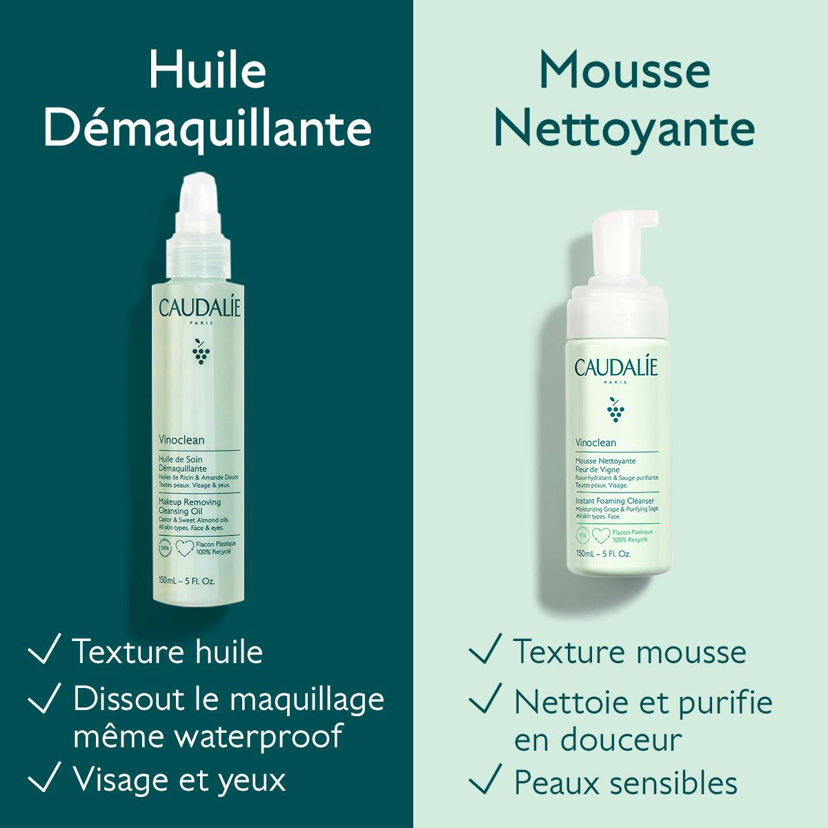 Mousse Nettoyante Visage Fleur de Vigne - 150ml