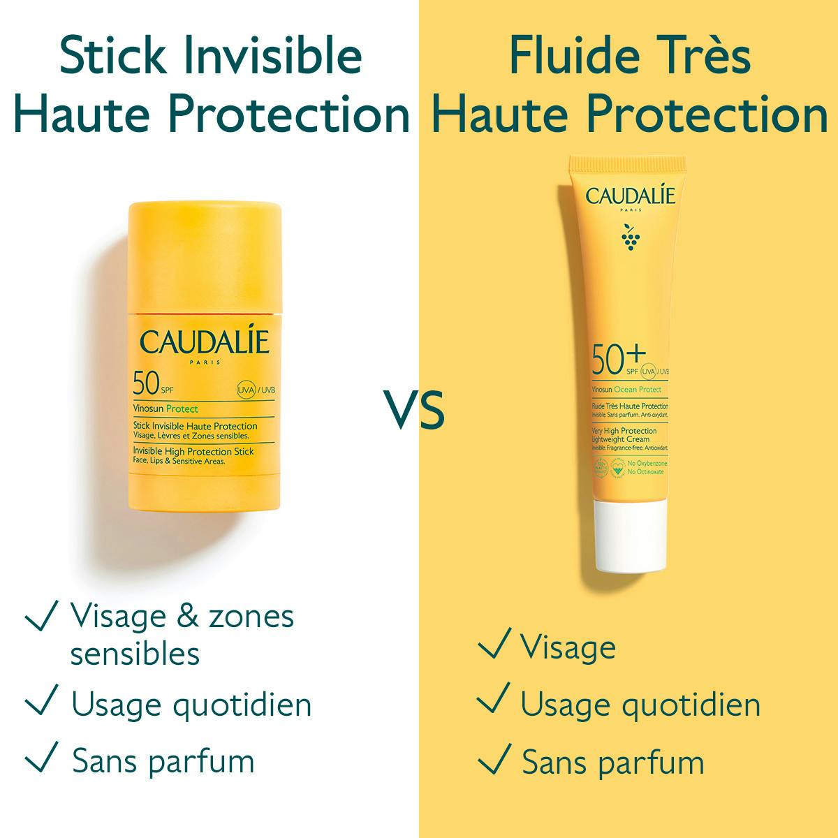 Stick Solaire Invisible Haute Protection SPF50